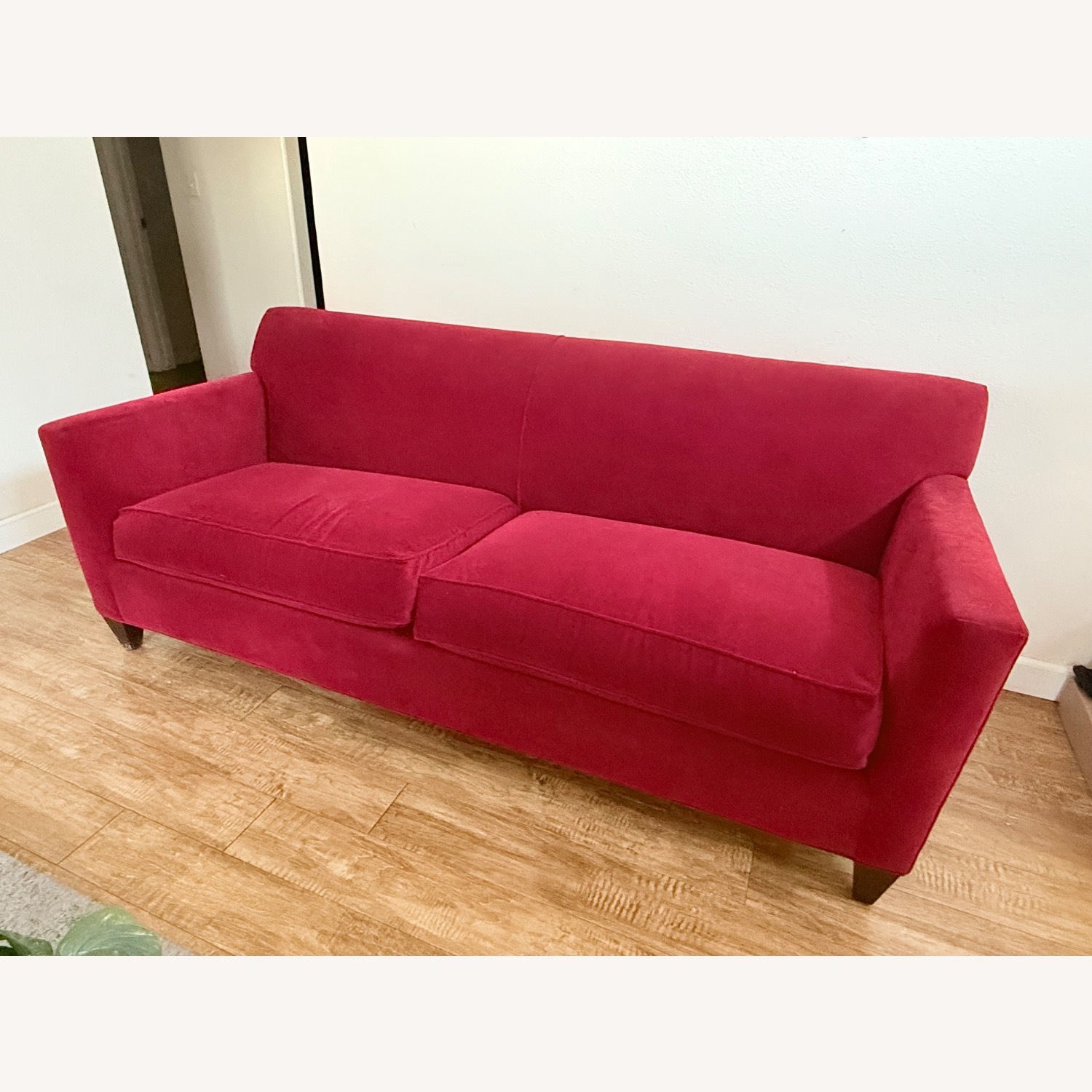Crate & Barrel Hennessy Sofa in Red - image-2