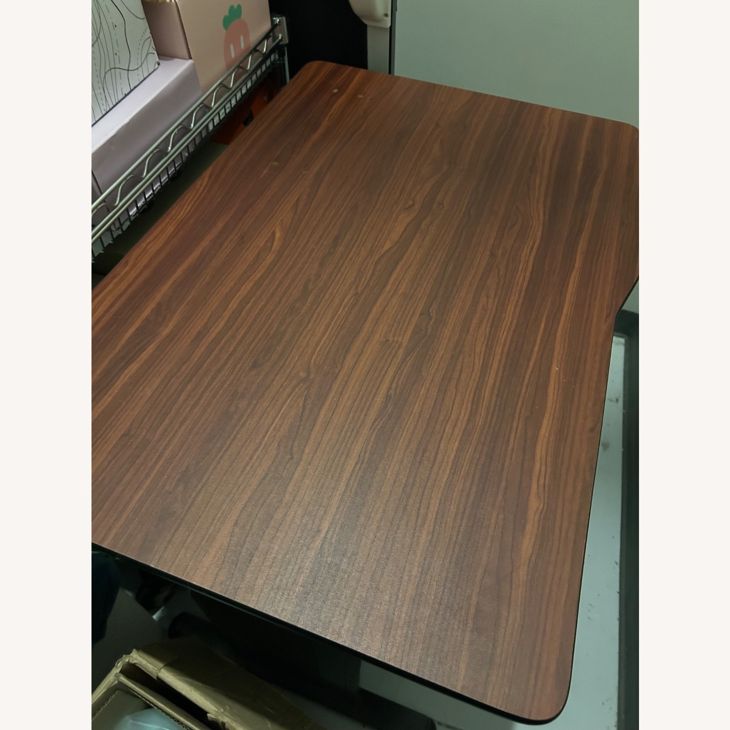 Light Brown Wood Desk - image-3