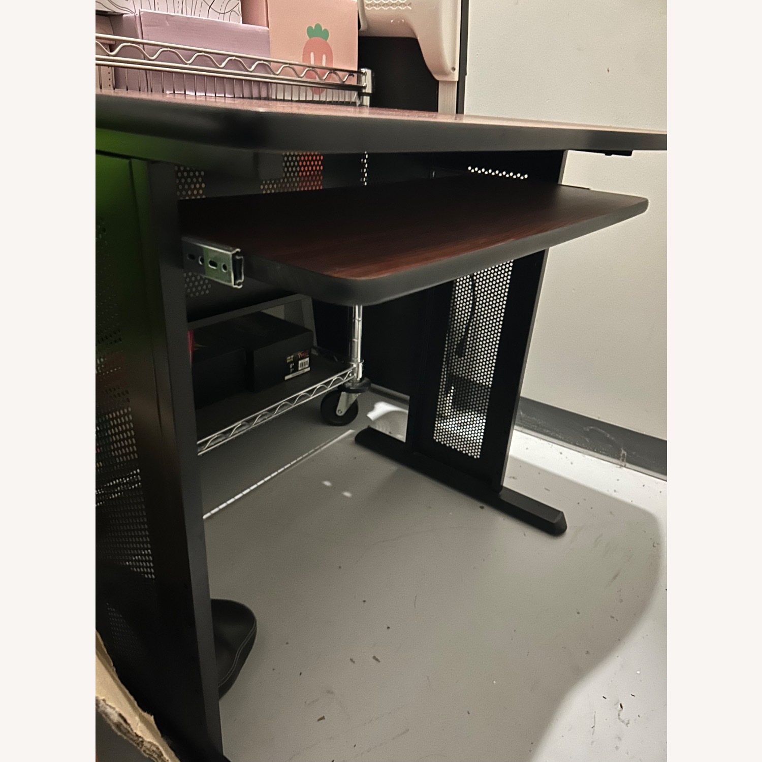 Light Brown Wood Desk - image-0