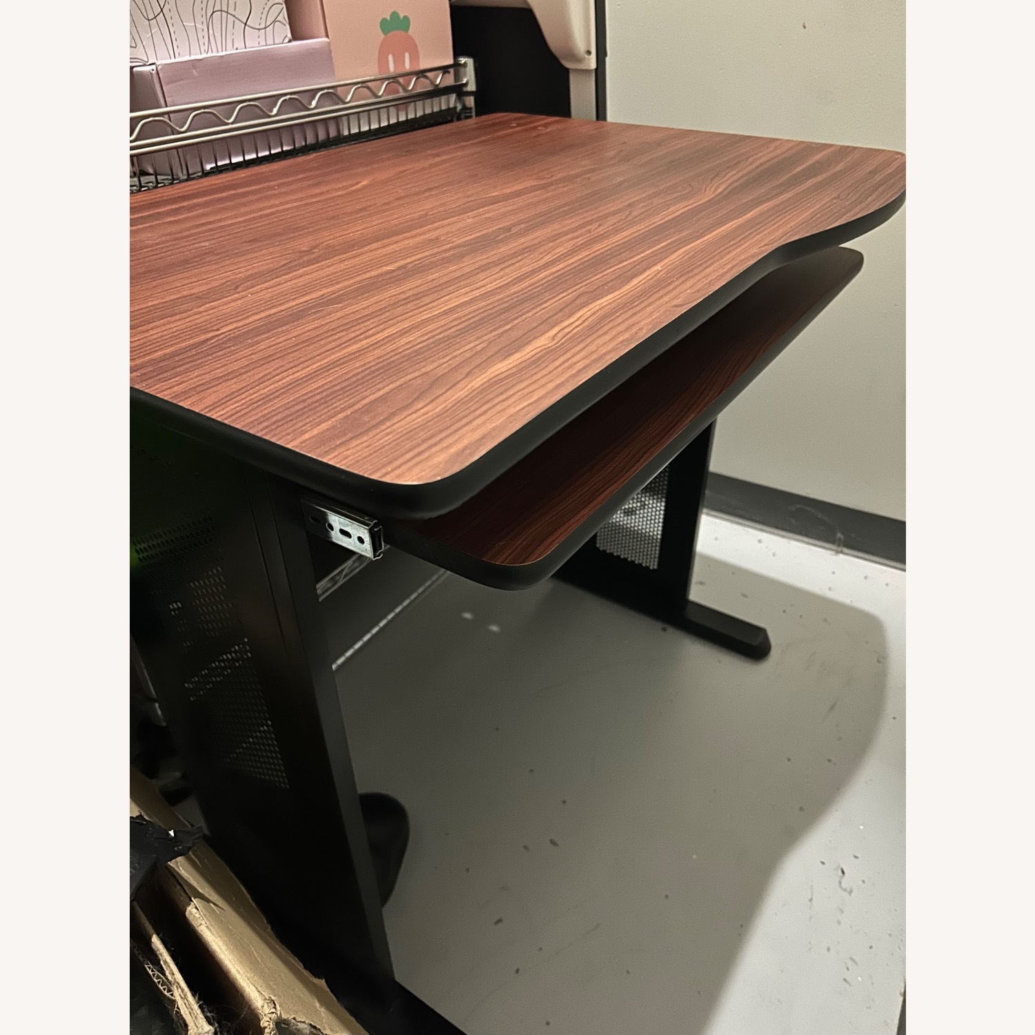 Light Brown Wood Desk - image-1