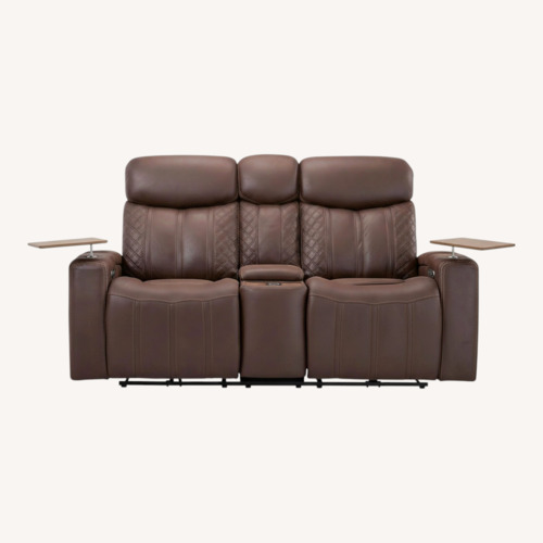 Used Raymour & Flanigan Royce Dark Brown 2 Seater Sofa for sale on AptDeco