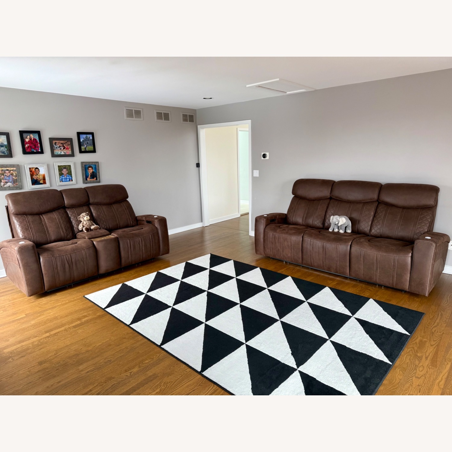 Raymour & Flanigan Royce Dark Brown 2 Seater Sofa - image-2