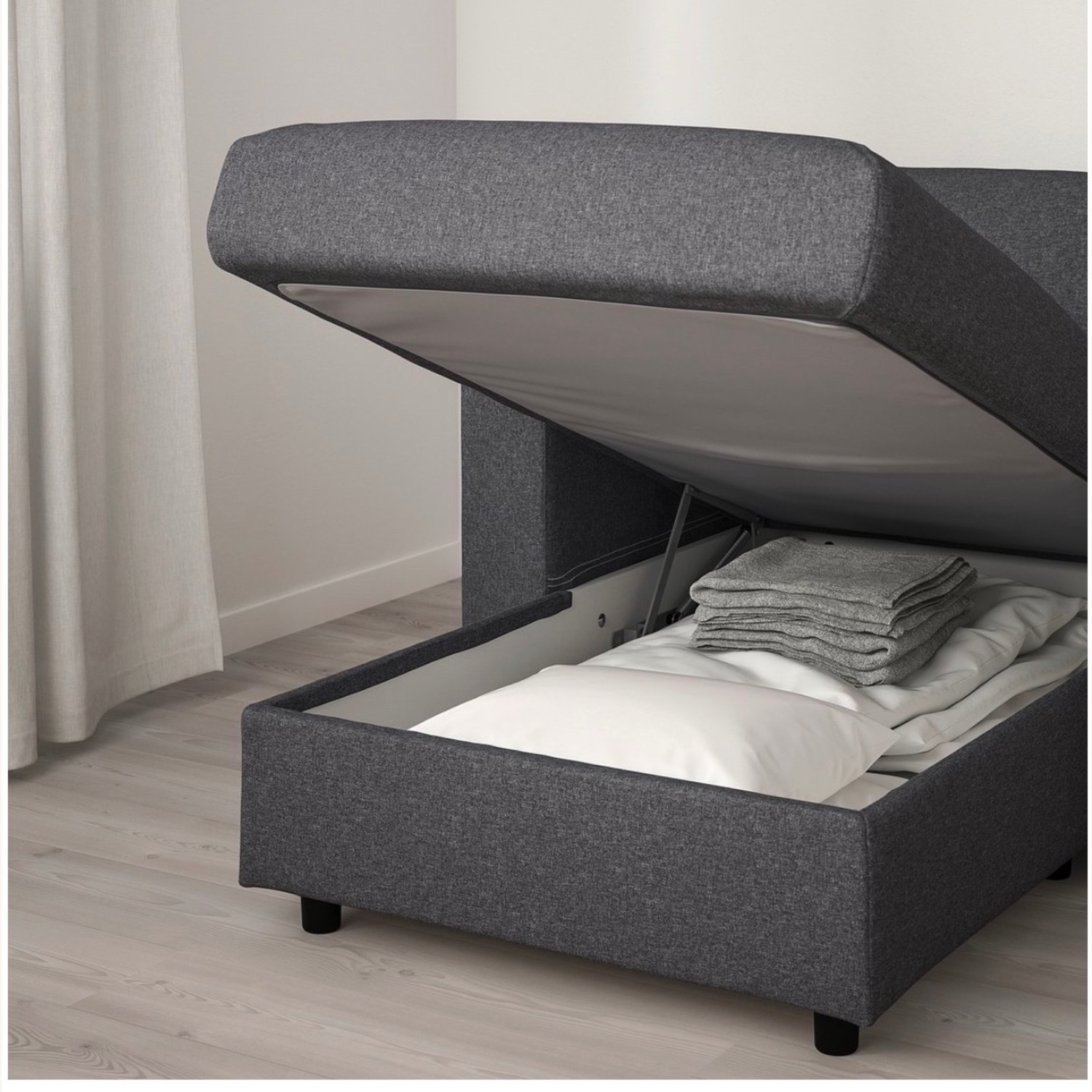 IKEA FINNALA Dark Gray Sleeper Sofa - image-5