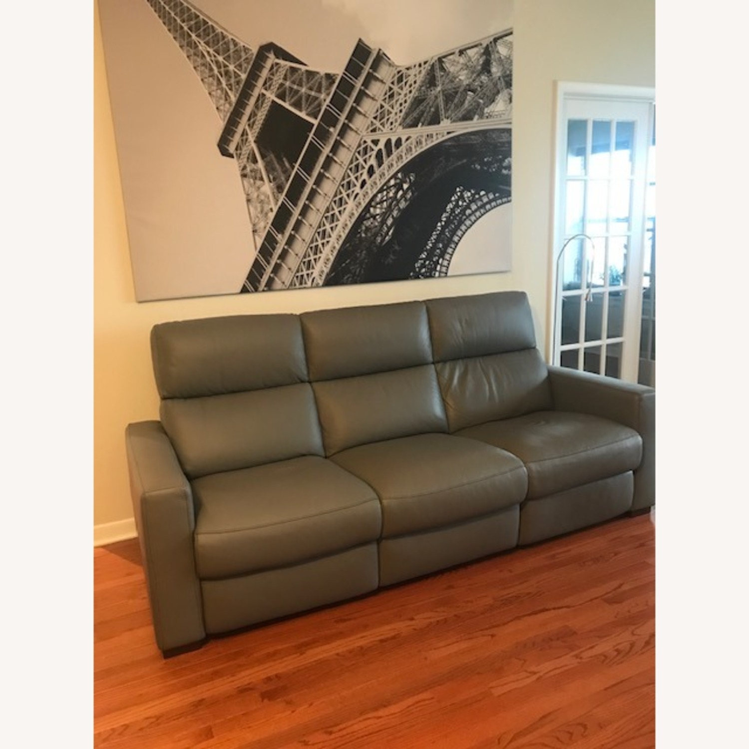 LUKA Power Reclining 3-seater Leather Sofa - image-4