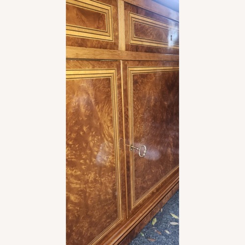 Used Vintage Light Brown Wood Secretaries Desk for sale on AptDeco