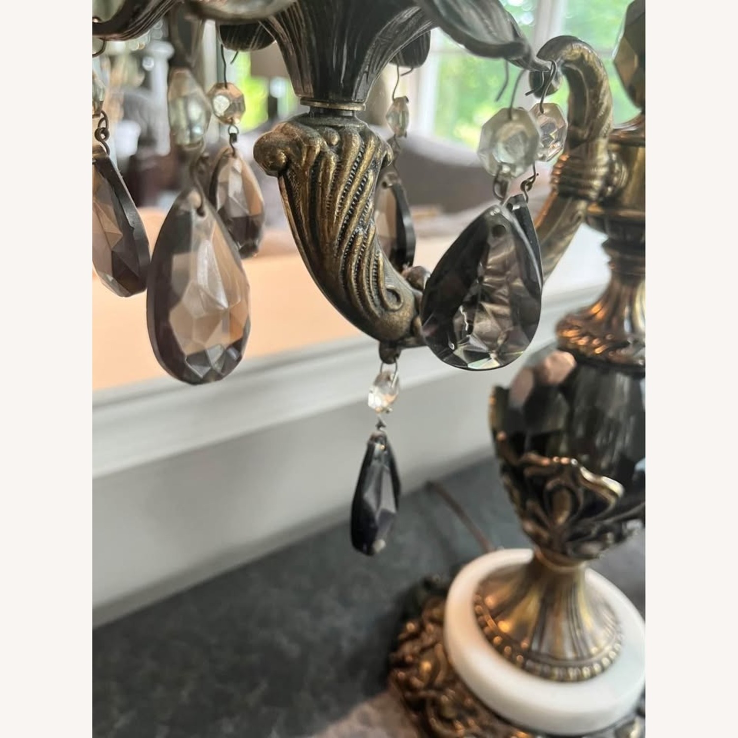 Vintage Italian Hollywood Regency Girandole Lamp - image-6