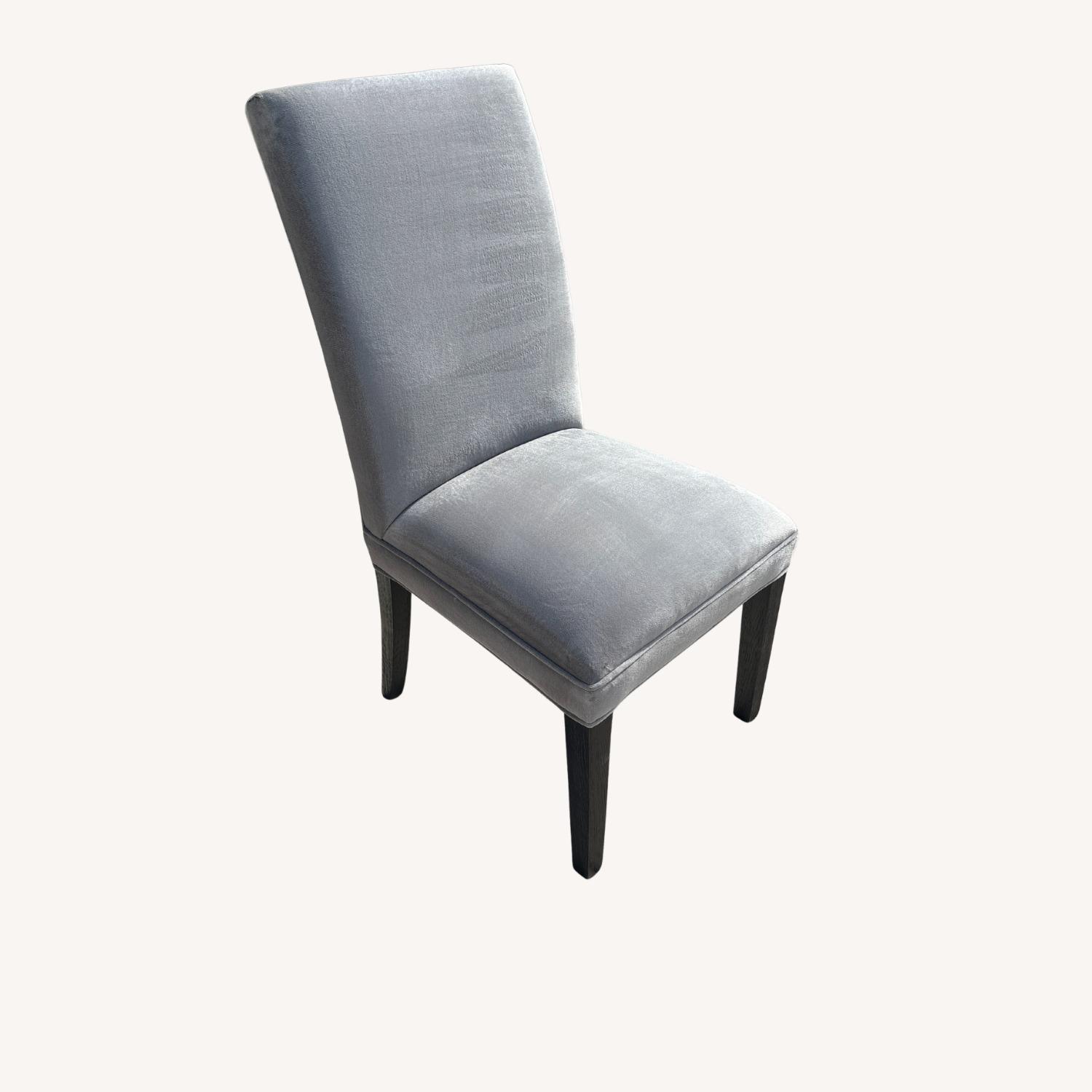 RH Hudson Performance Velvet Chair in Fog - image-8