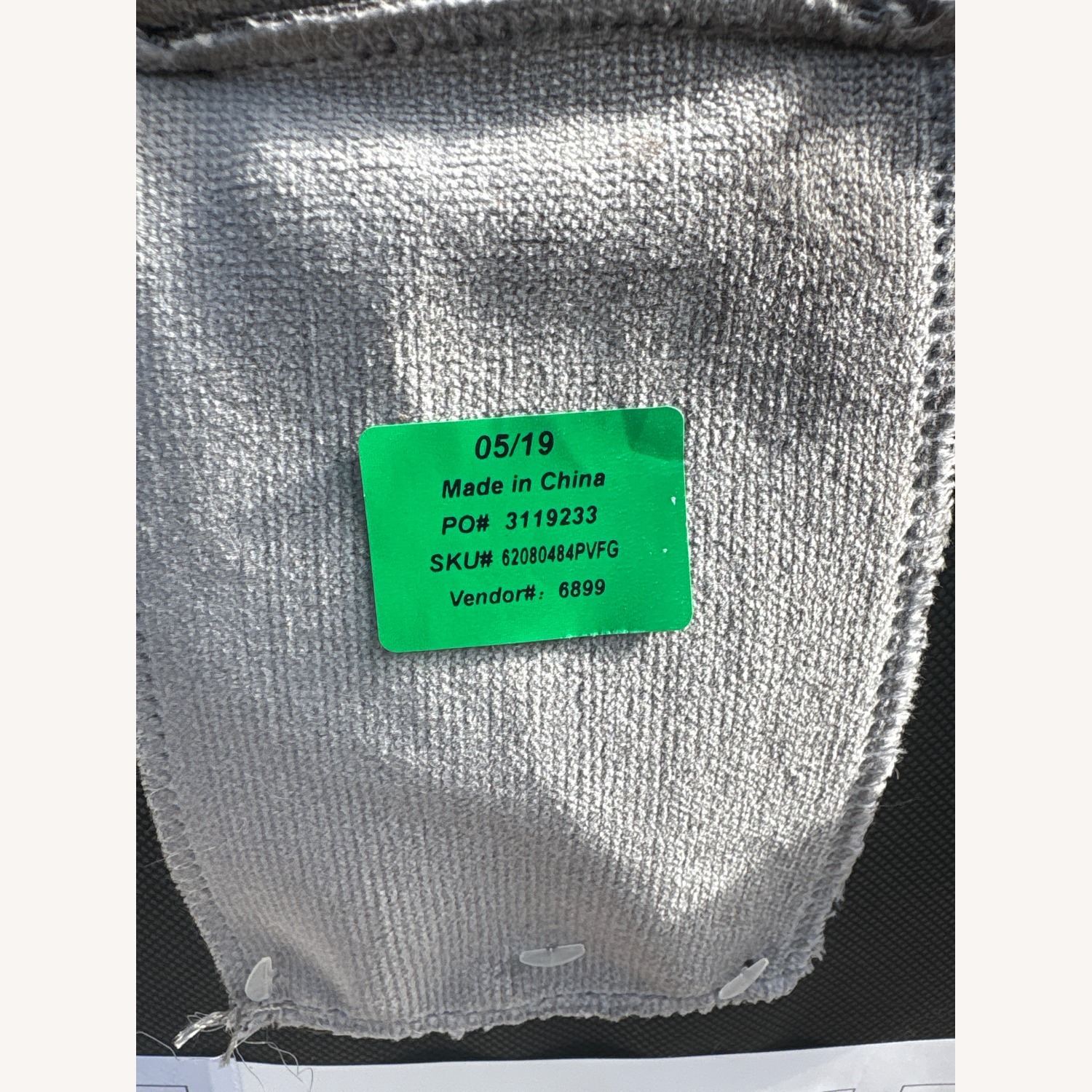 RH Hudson Performance Velvet Chair in Fog - image-1