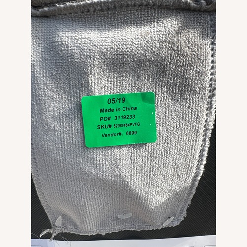 Used RH Hudson Performance Velvet Chair in Fog for sale on AptDeco