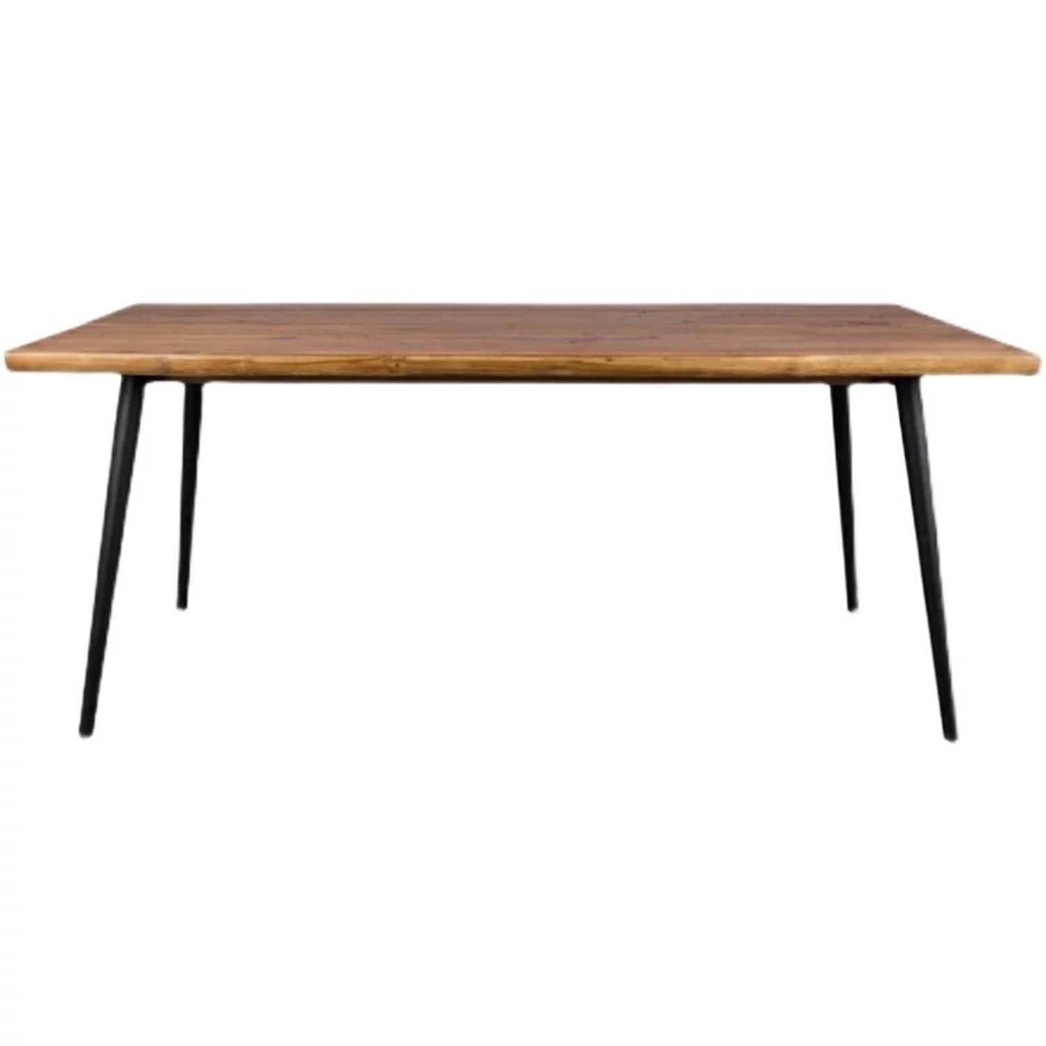 Antique Dark Brown Wood Dining Table - image-2