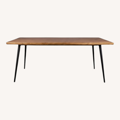 Used Antique Dark Brown Wood Dining Table for sale on AptDeco