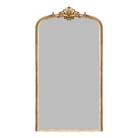 Antique Gold Mirrored Glass Floor Mirror