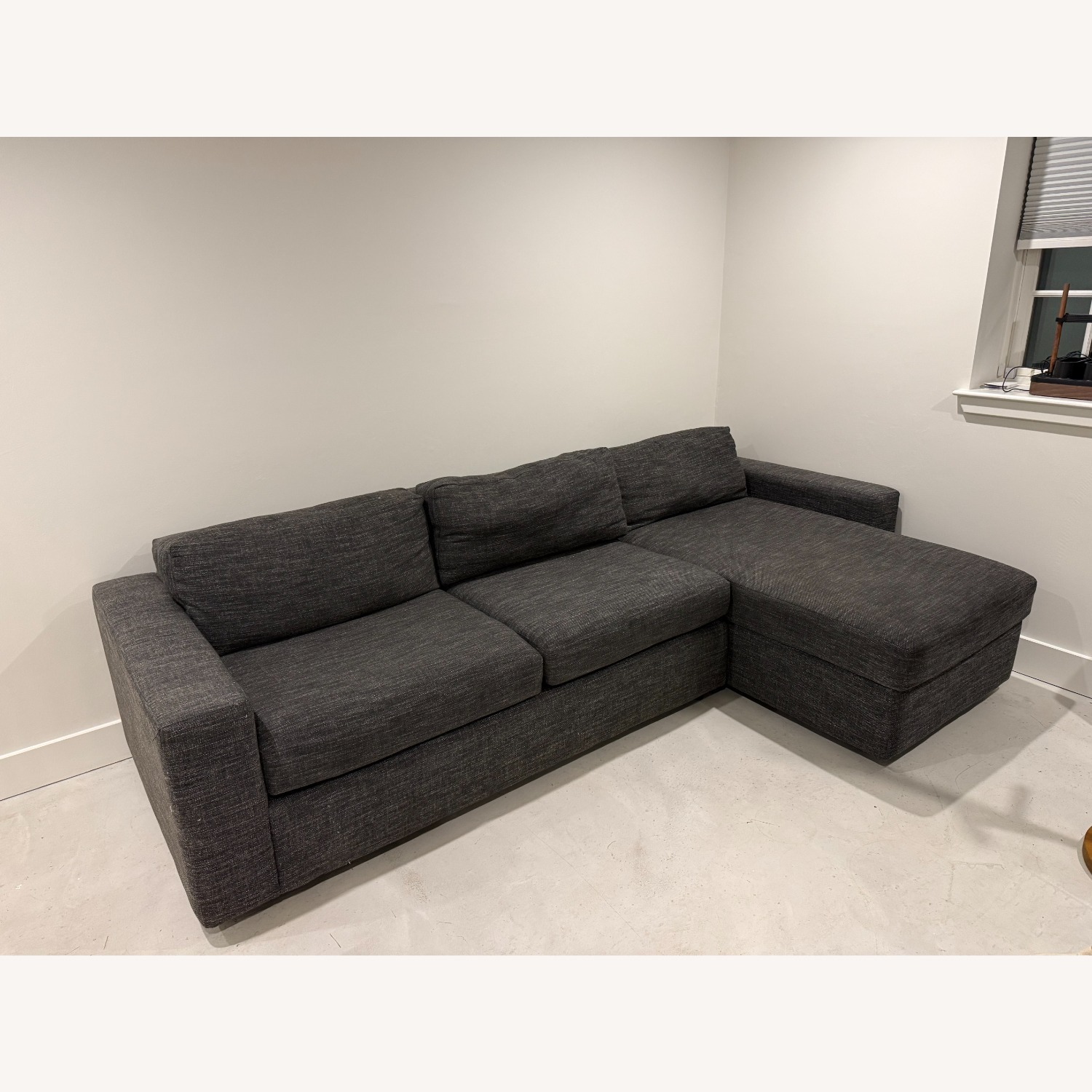 West Elm Henry® 2 Dark Gray Fabric Sleeper Sofa - image-2