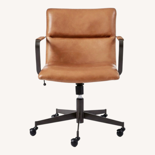 Used West Elm Cooper Mid-Century Leather Office Chair for sale on AptDeco