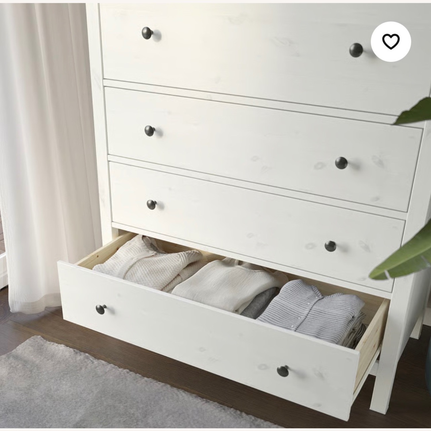 IKEA Hemnes White Wood Dresser - image-7