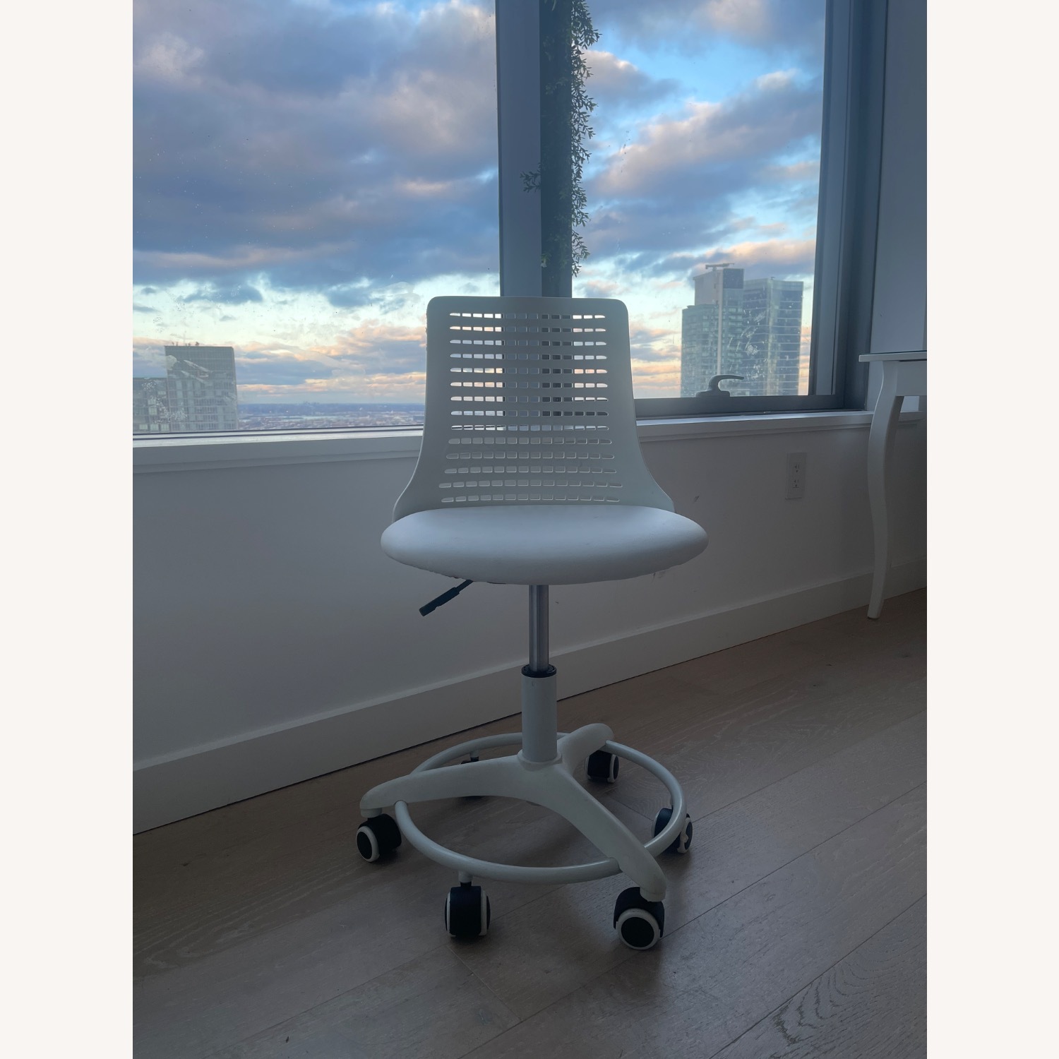 Petite Chair White Office Chair - image-2