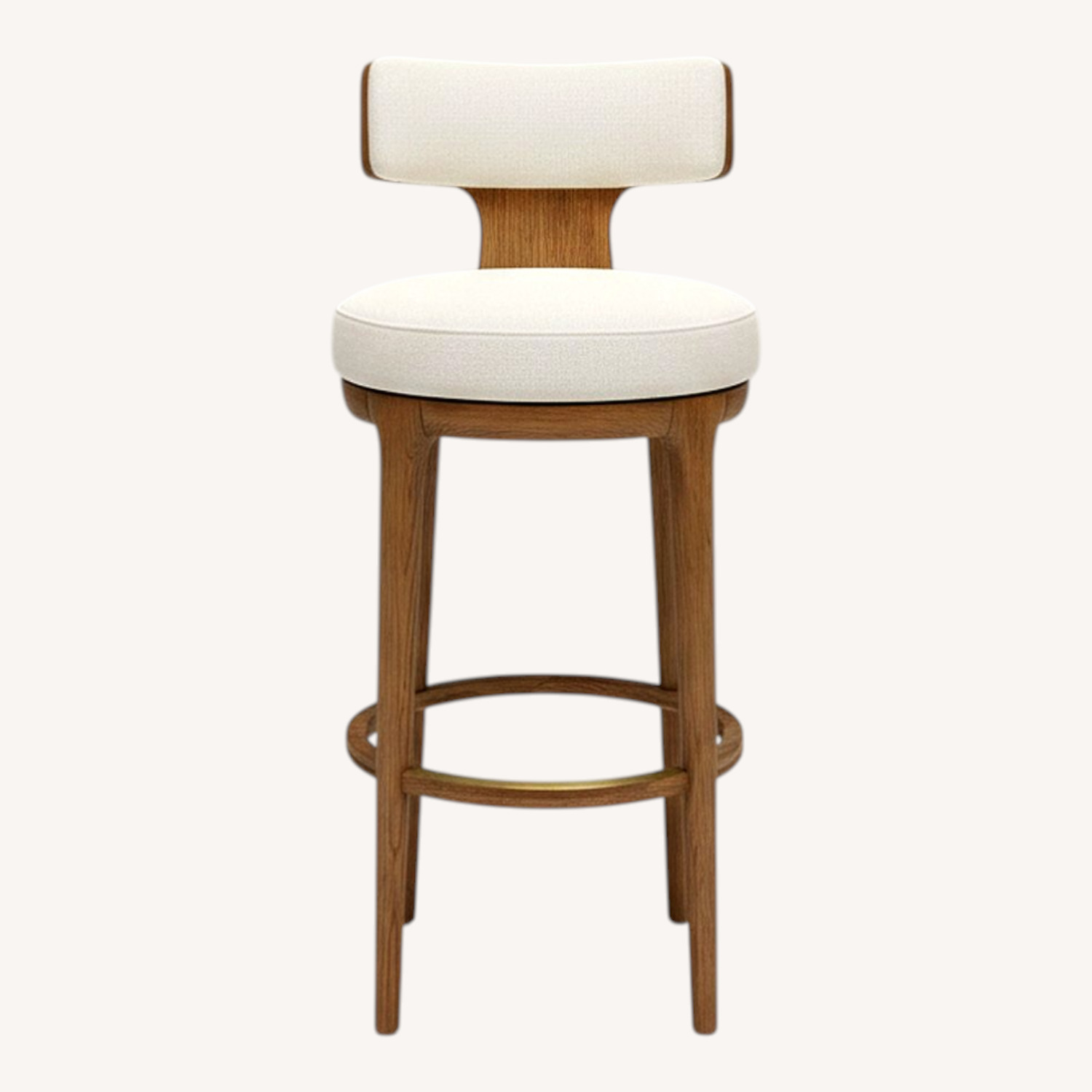 RH Ligné High Back Swivel Bar Stool — Single - image-0