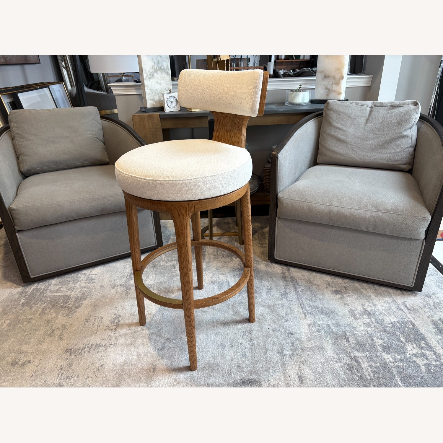 RH Ligné High Back Swivel Bar Stool — Single - image-21