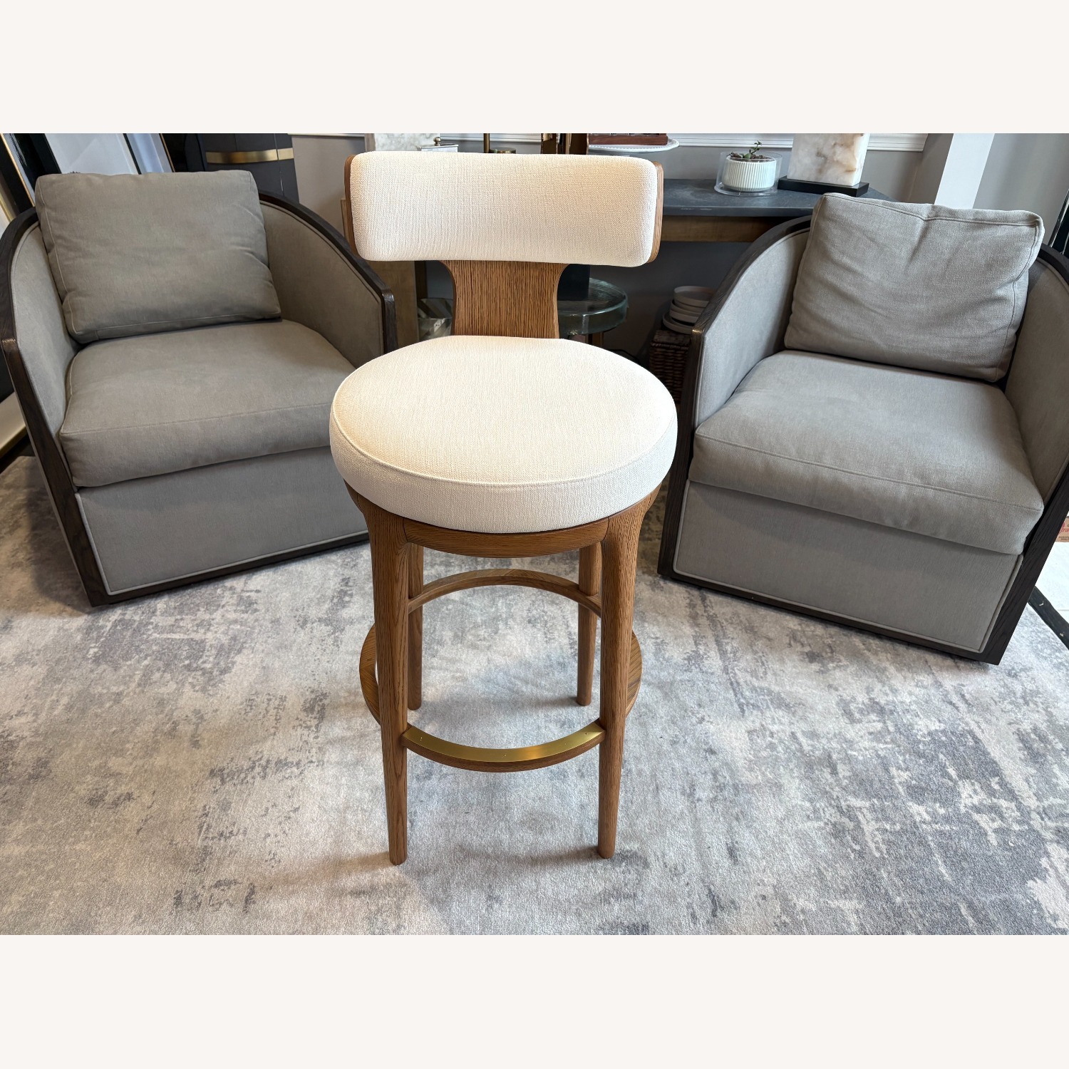 RH Ligné High Back Swivel Bar Stool — Single - image-20