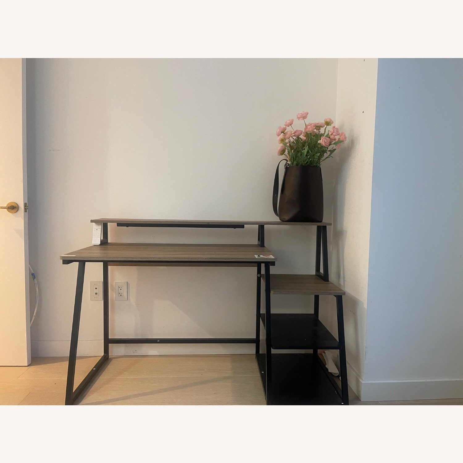 Desk With Printer Shelves - image-1