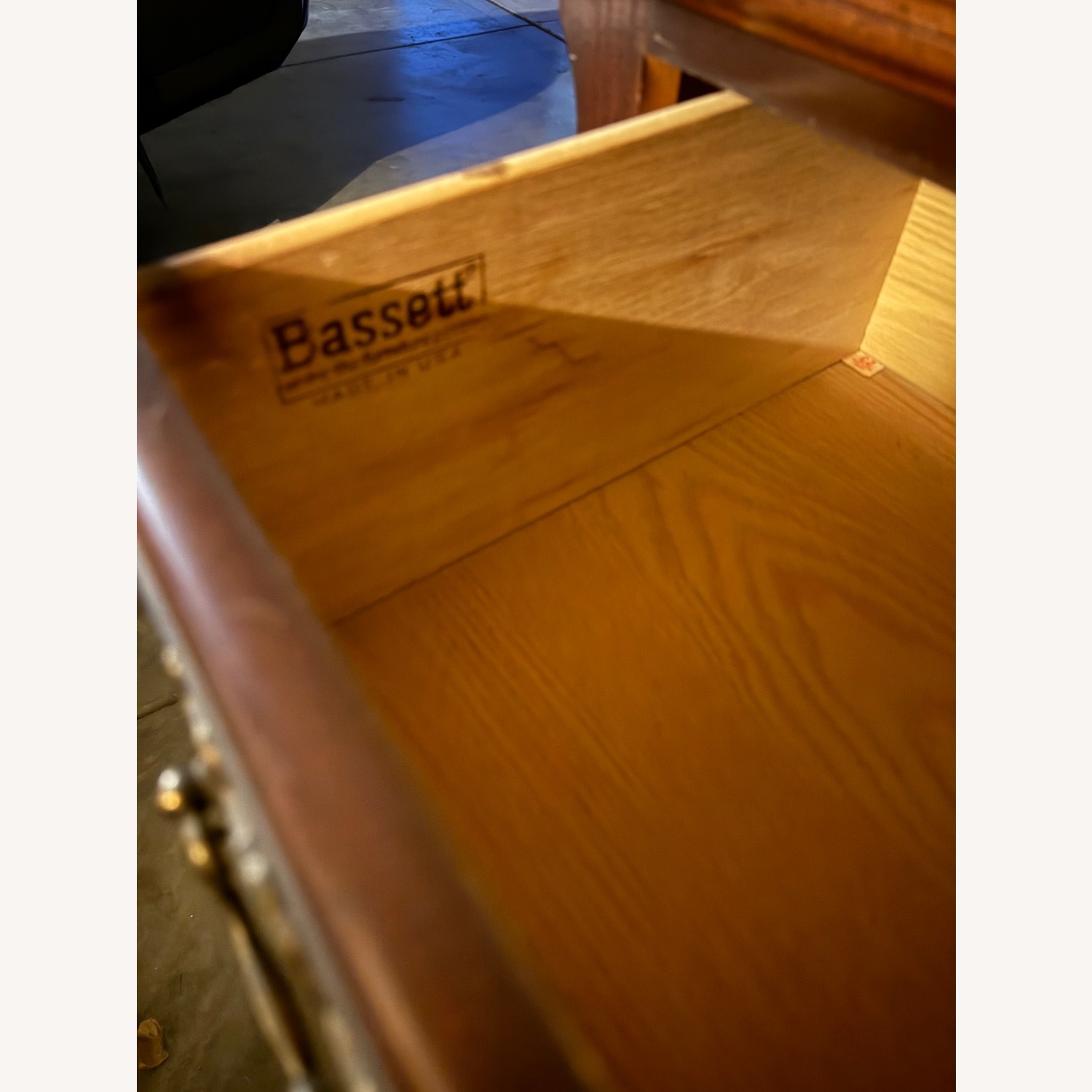 Bassett Cherry Wood Tallboy Dresser - image-4