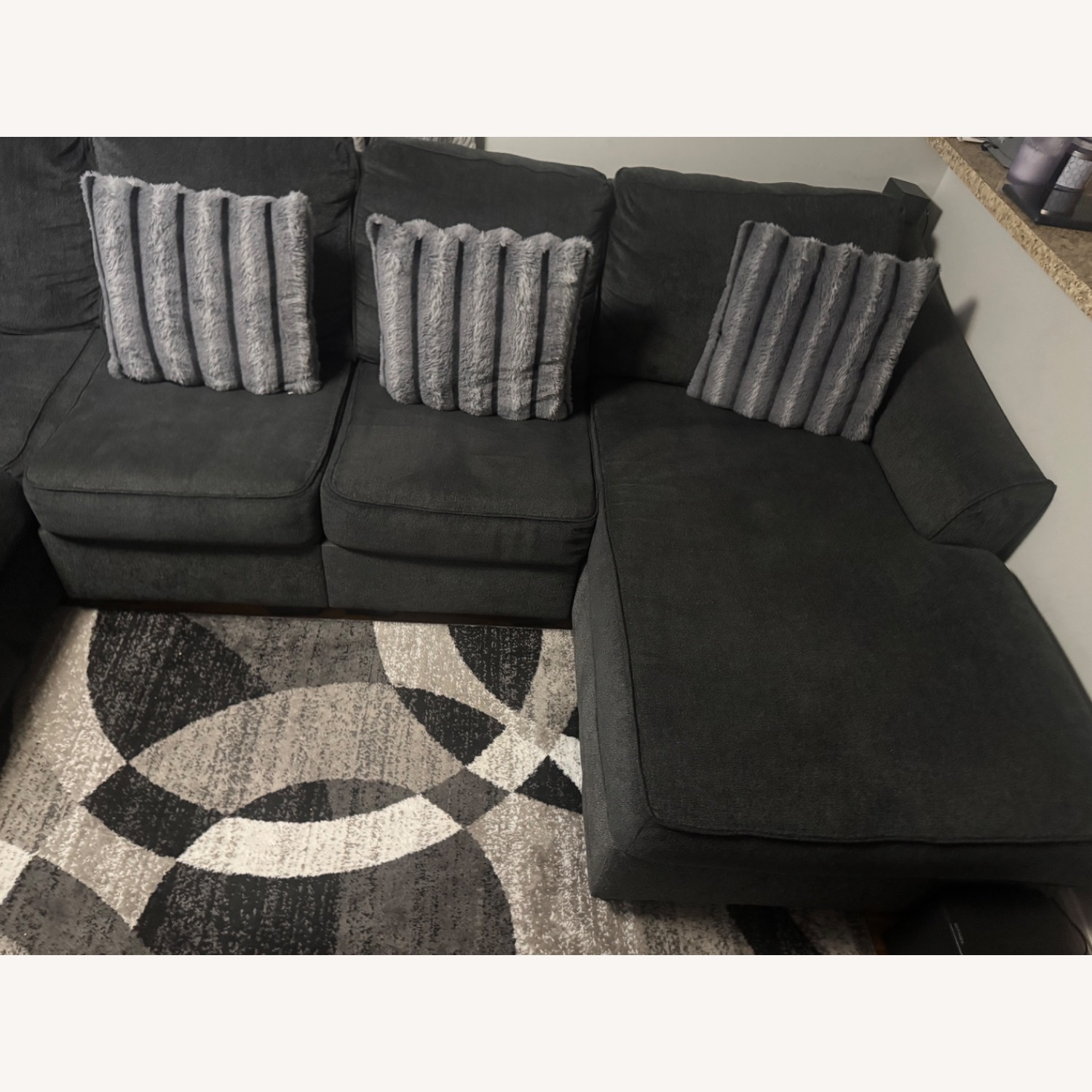 Ashley Furniture Dark Gray 3+ Piece Sectional - image-3