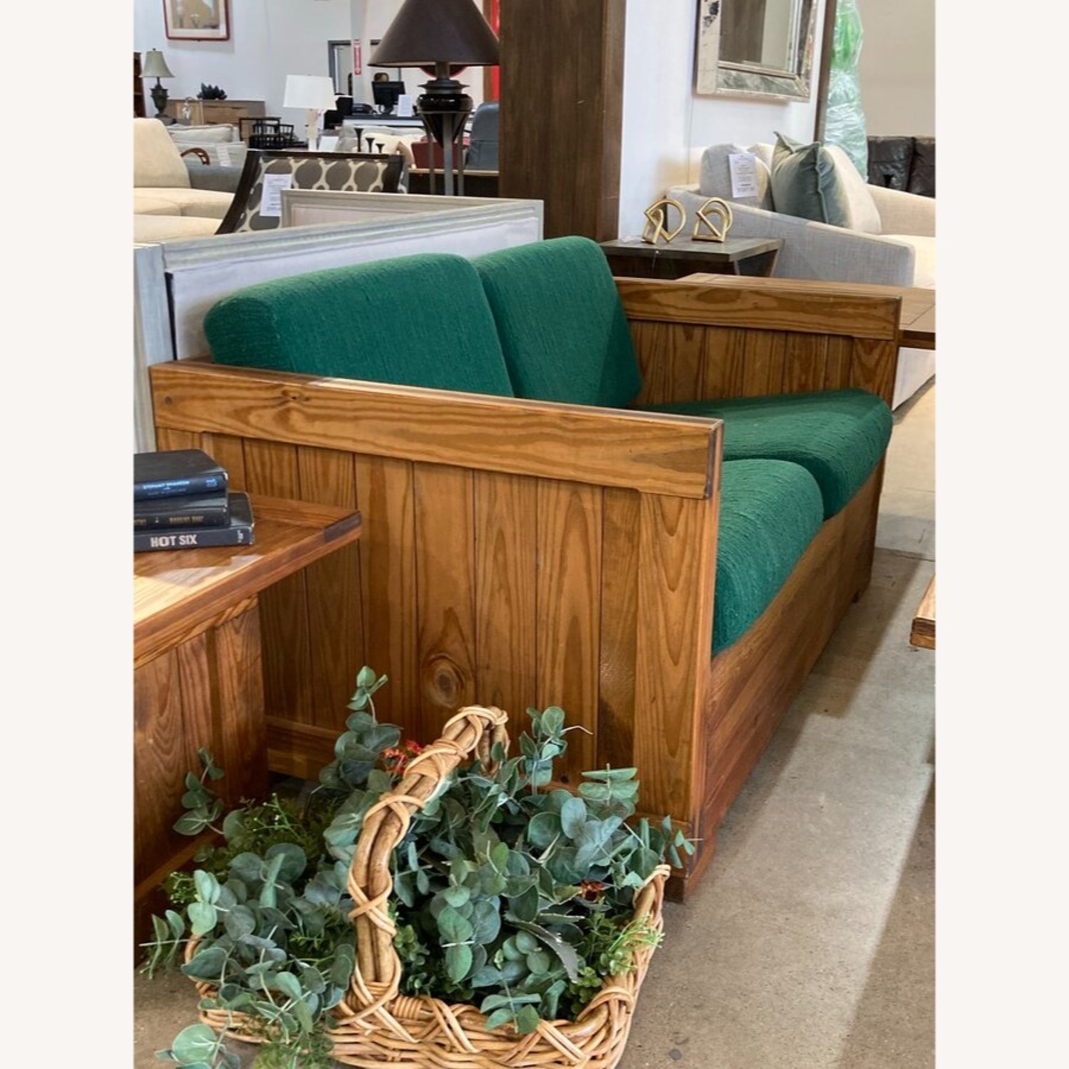 This End Up Classic Pine Two Seat Loveseat  - image-1