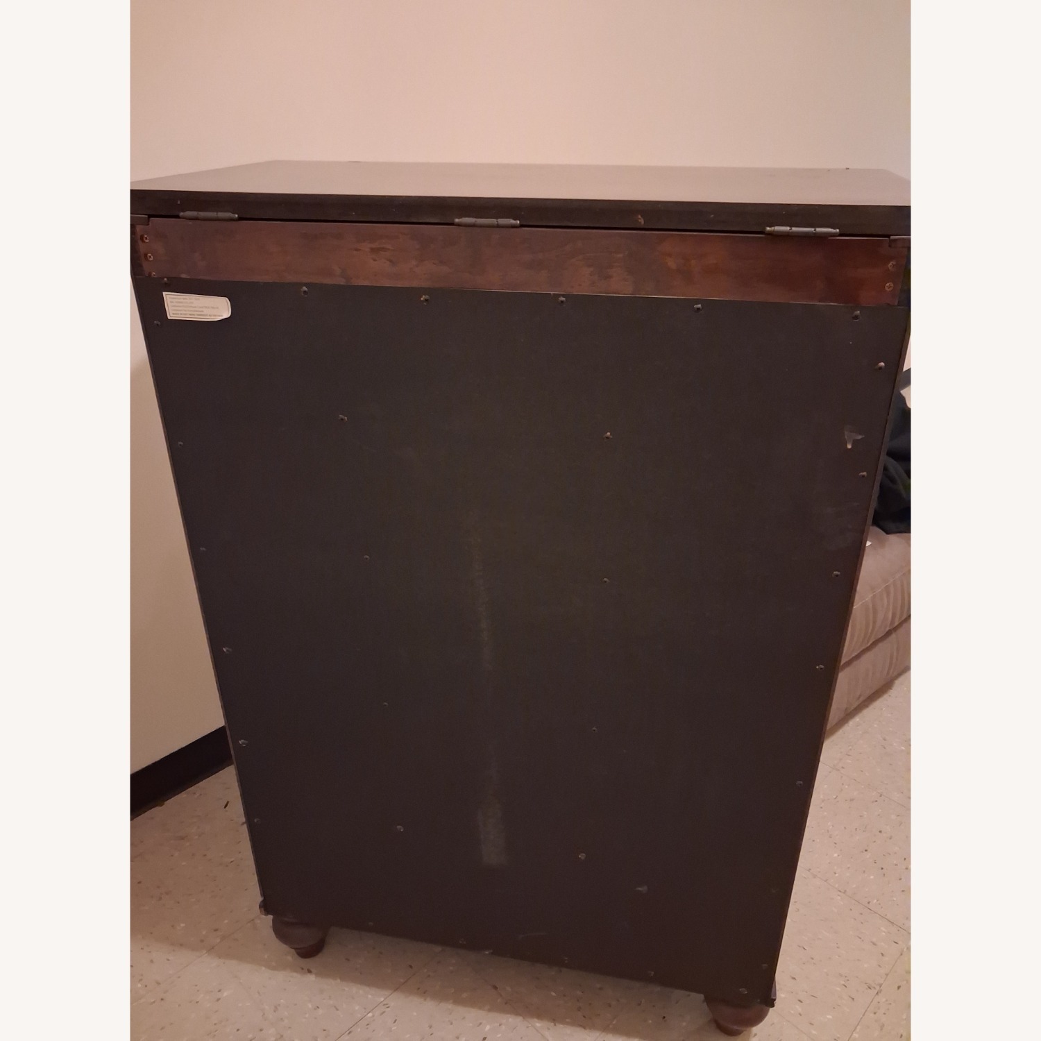 Vintage/Antique Dark Brown Wood Dresser - image-3