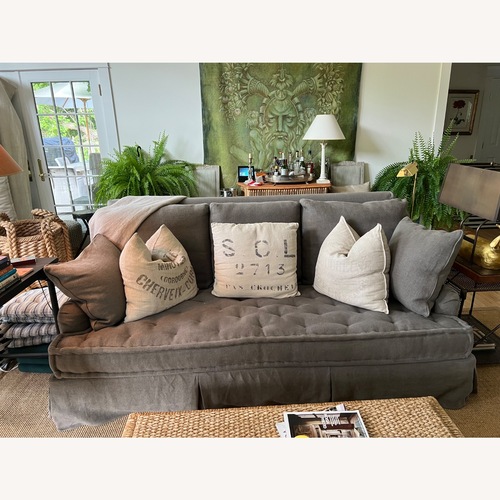 Used Avery Boardman Belgian Linen Sofa  for sale on AptDeco
