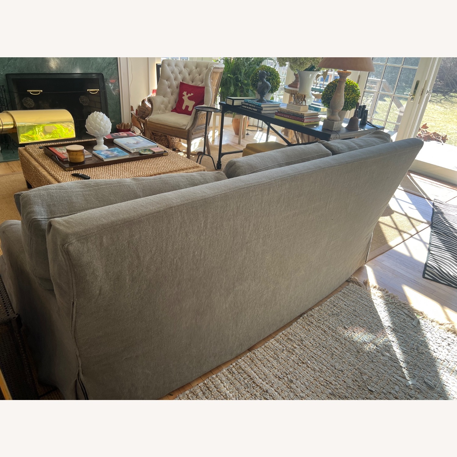 Avery Boardman Belgian Linen Sofa  - image-5