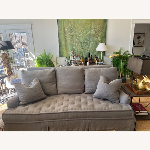 Used Avery Boardman Belgian Linen Sofa  for sale on AptDeco