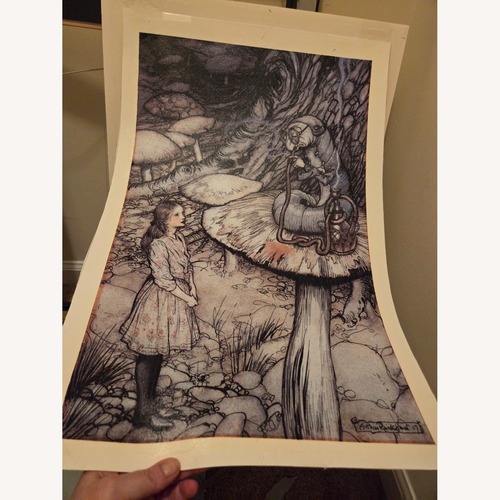 Used Alice in Wonderland Oil Painting for sale on AptDeco