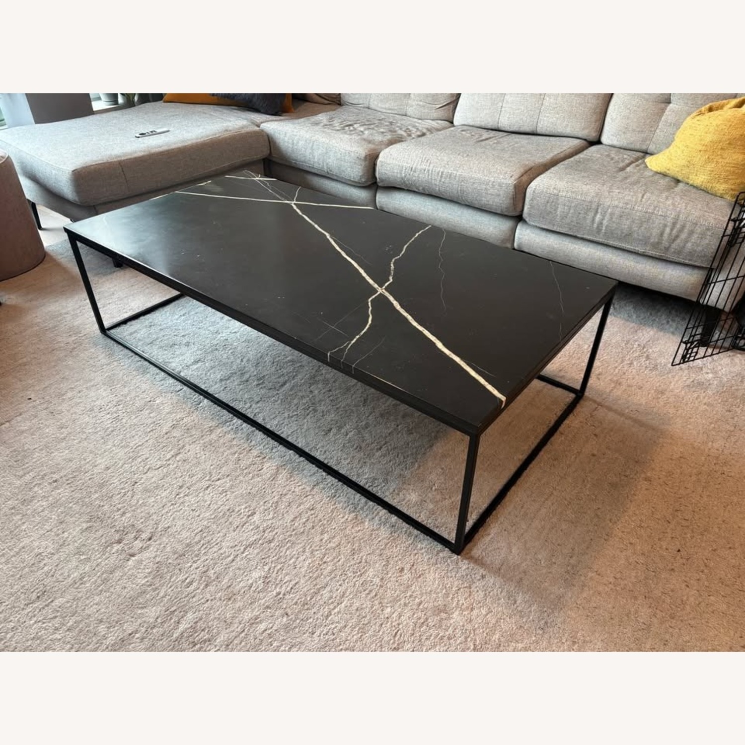 Mobital Black Marble Coffee Table - image-2