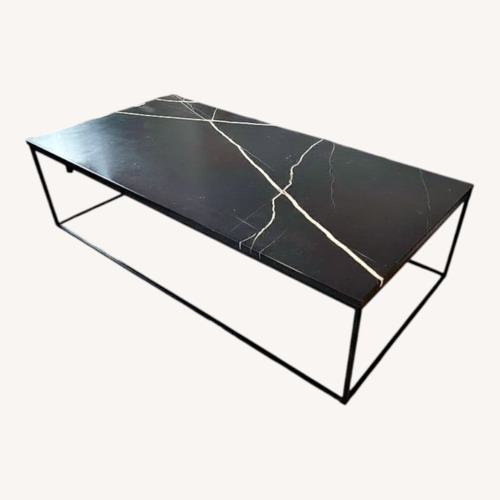 Used Mobital Black Marble Coffee Table for sale on AptDeco