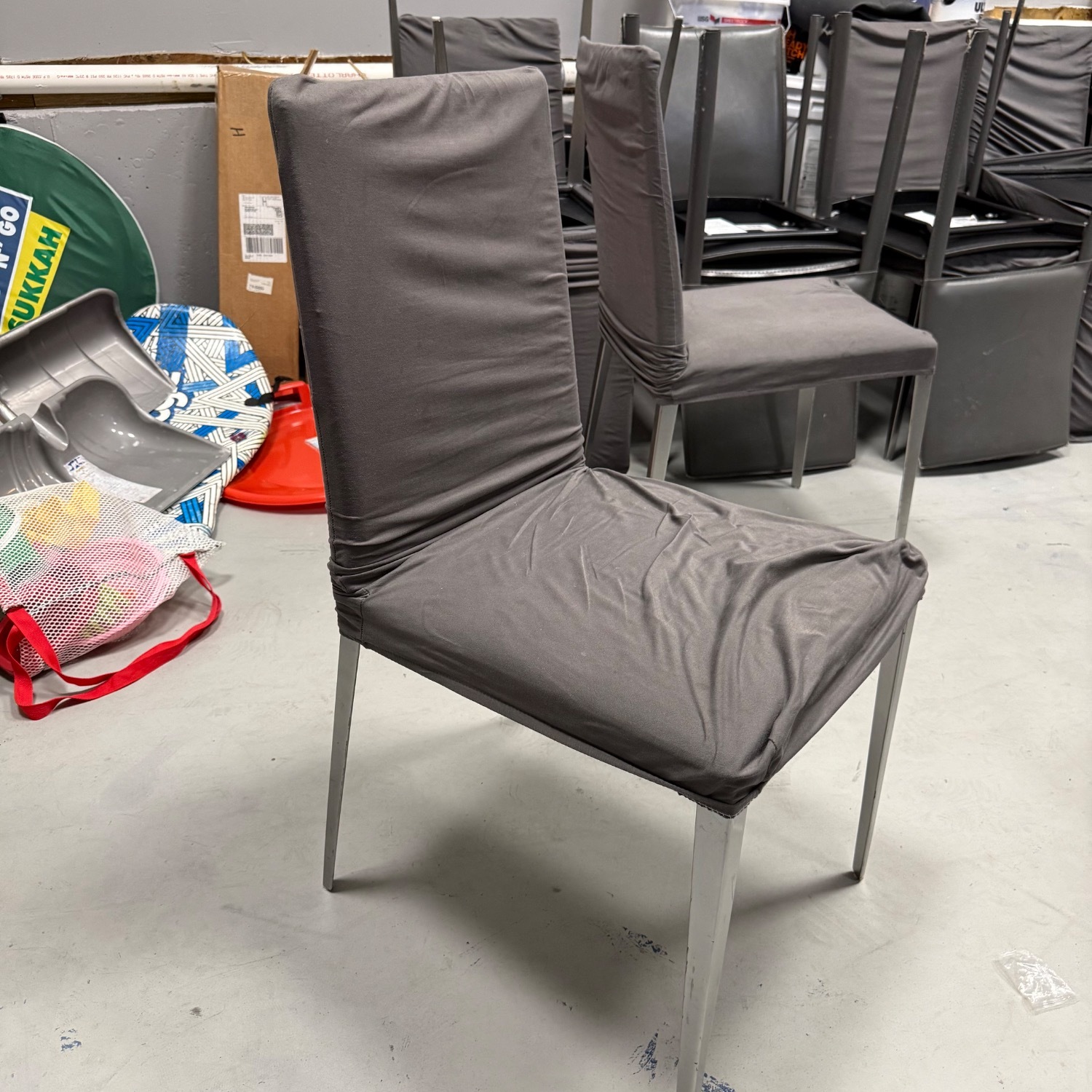 Dark Gray Dining Chairs - image-2