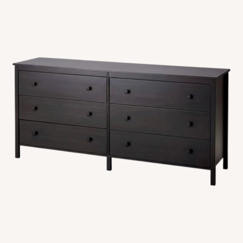 Used IKEA Black Koppang Chest of 6 Drawers  for sale on AptDeco