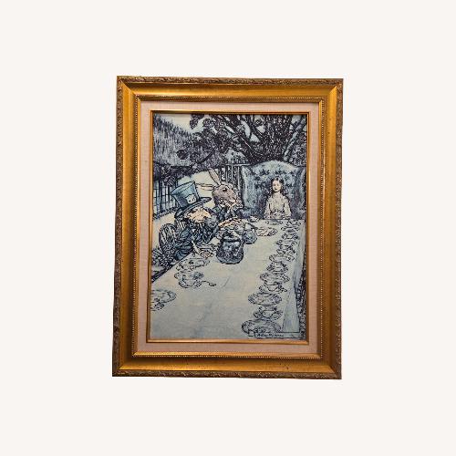 Used Alice in Wonderland Oil Painting for sale on AptDeco