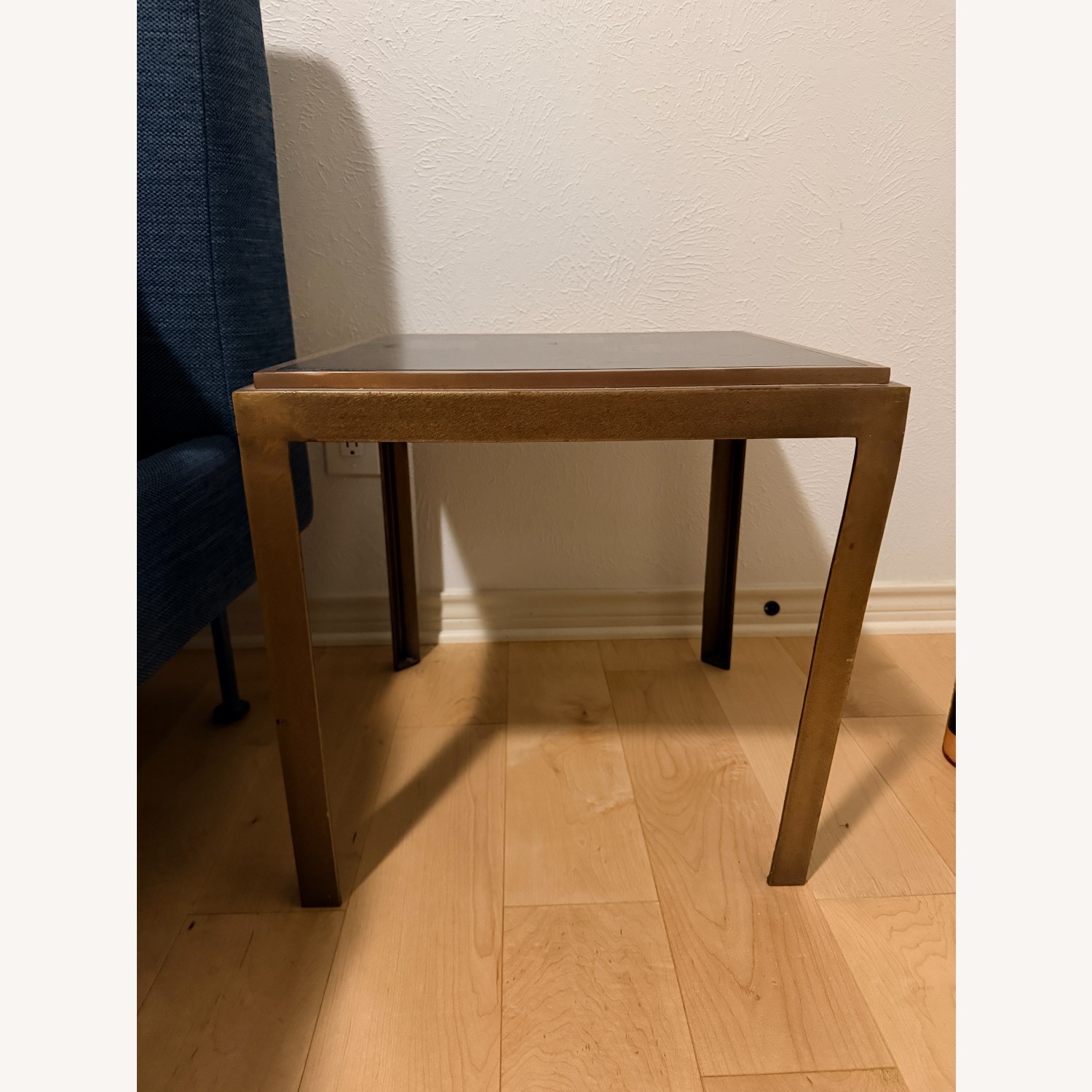 Crate & Barrel Pascal Black Metal Side Tables - image-2