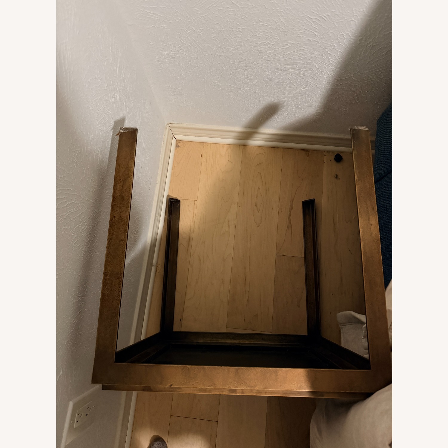 Crate & Barrel Pascal Black Metal Side Tables - image-3