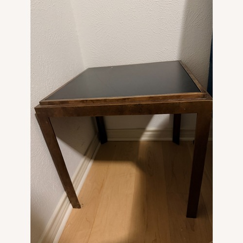 Used Crate & Barrel Pascal Black Metal Side Tables for sale on AptDeco
