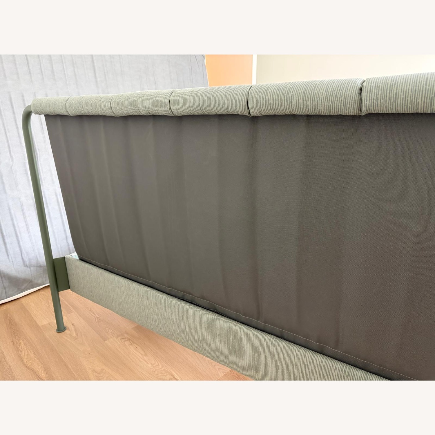 IKEA Green Fabric Queen Bed - image-7