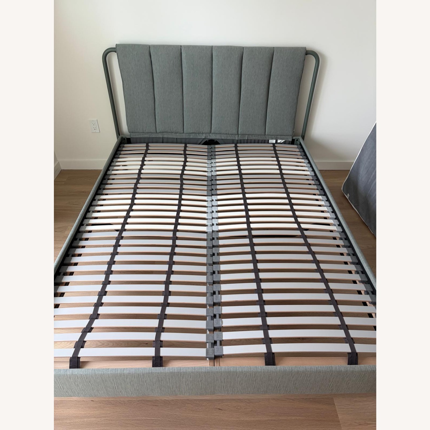 IKEA Green Fabric Queen Bed - image-2