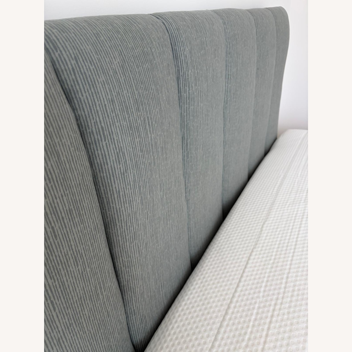 IKEA Green Fabric Queen Bed - image-4