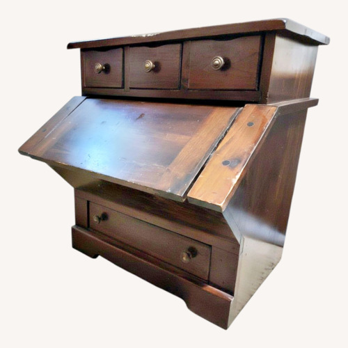 Used Vintage Large Bin & 4 Drawers Solid Pine for sale on AptDeco