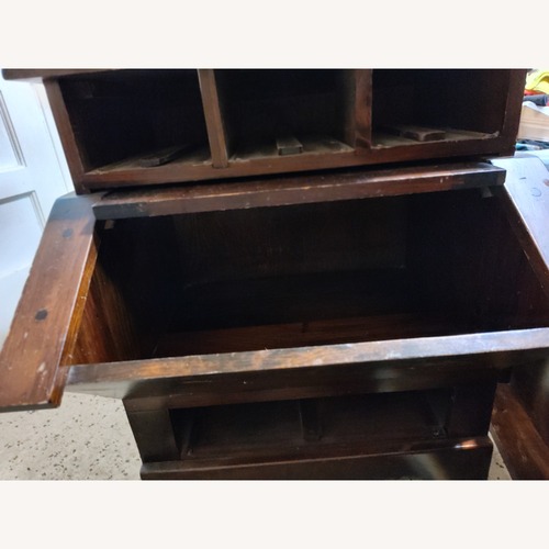 Used Vintage Large Bin & 4 Drawers Solid Pine for sale on AptDeco