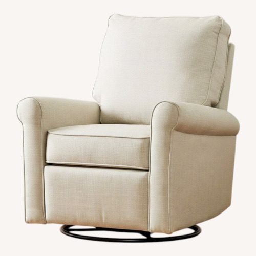 Used Pottery Barn Kids Natural Fabric Nursing Chair for sale on AptDeco