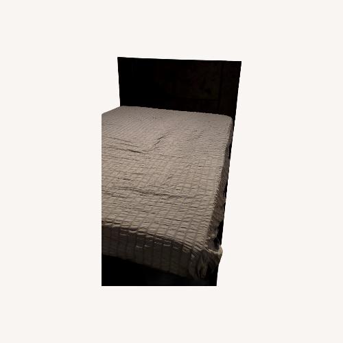 Used Black Fabric Queen Bed for sale on AptDeco