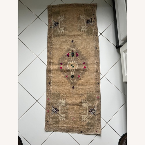 Used Natural Wool Runner Rug 1.5' x 4' for sale on AptDeco