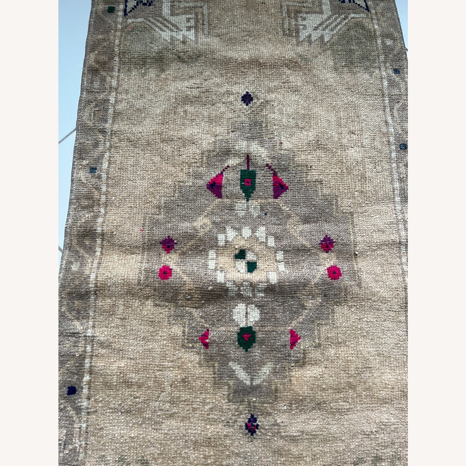 Natural Wool Runner Rug 1.5' x 4' - image-3