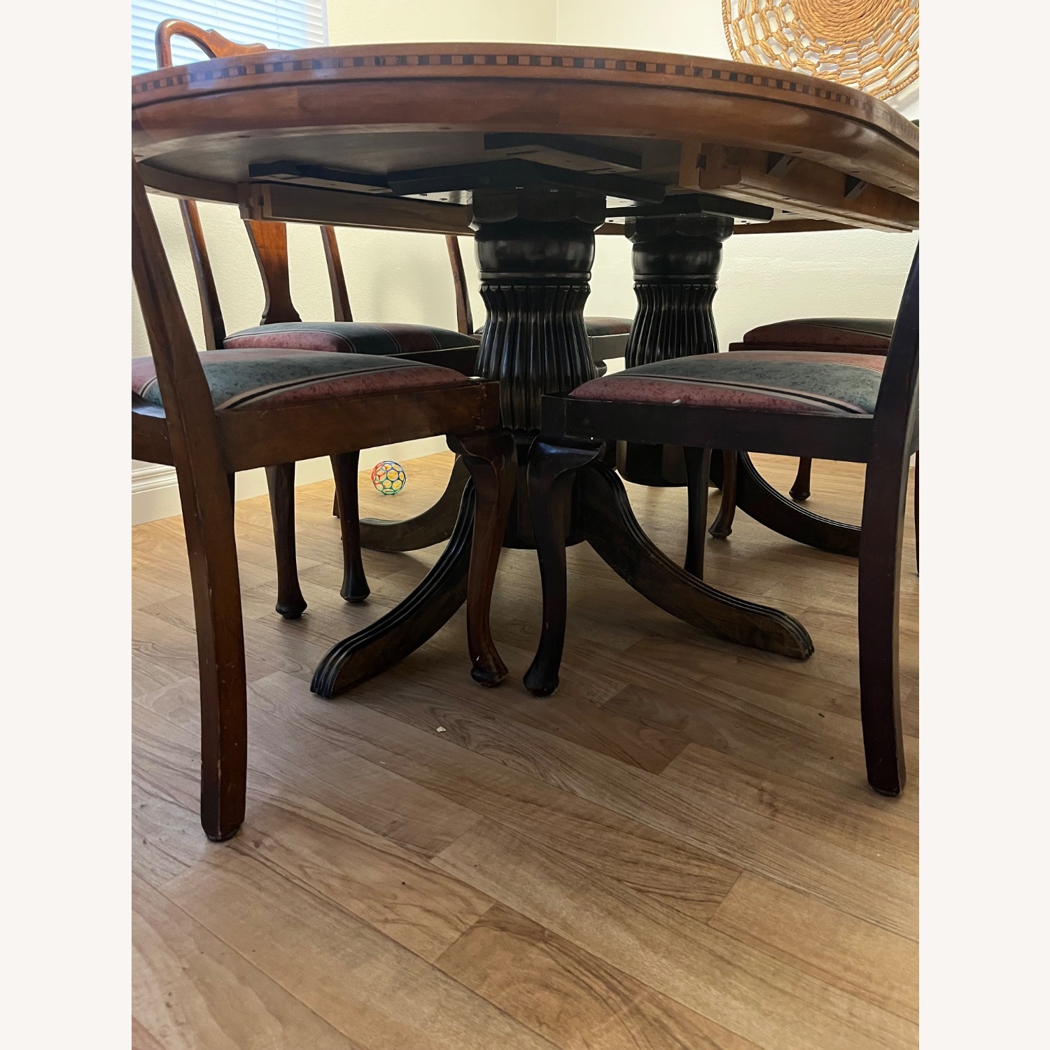 Vintage/Antique Dark Brown Wood Dining Sets - image-2